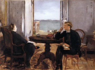 Édouard Manet Painting - Interior en Arcachón Eduard Manet